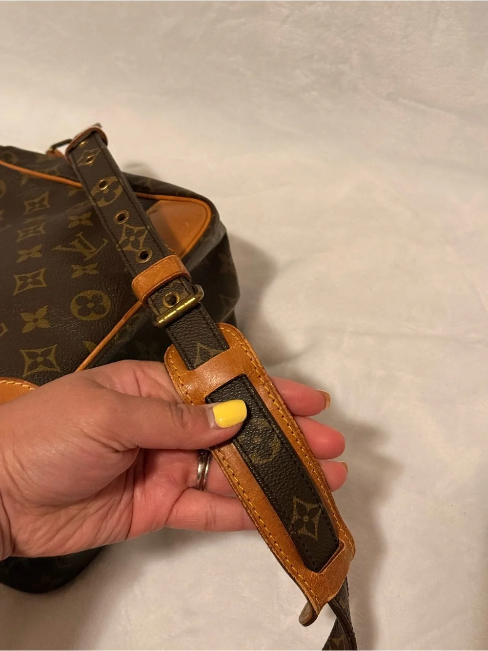 Louis Vuitton Amazone Shoulder Bag GM Brown Canvas 881 TH
